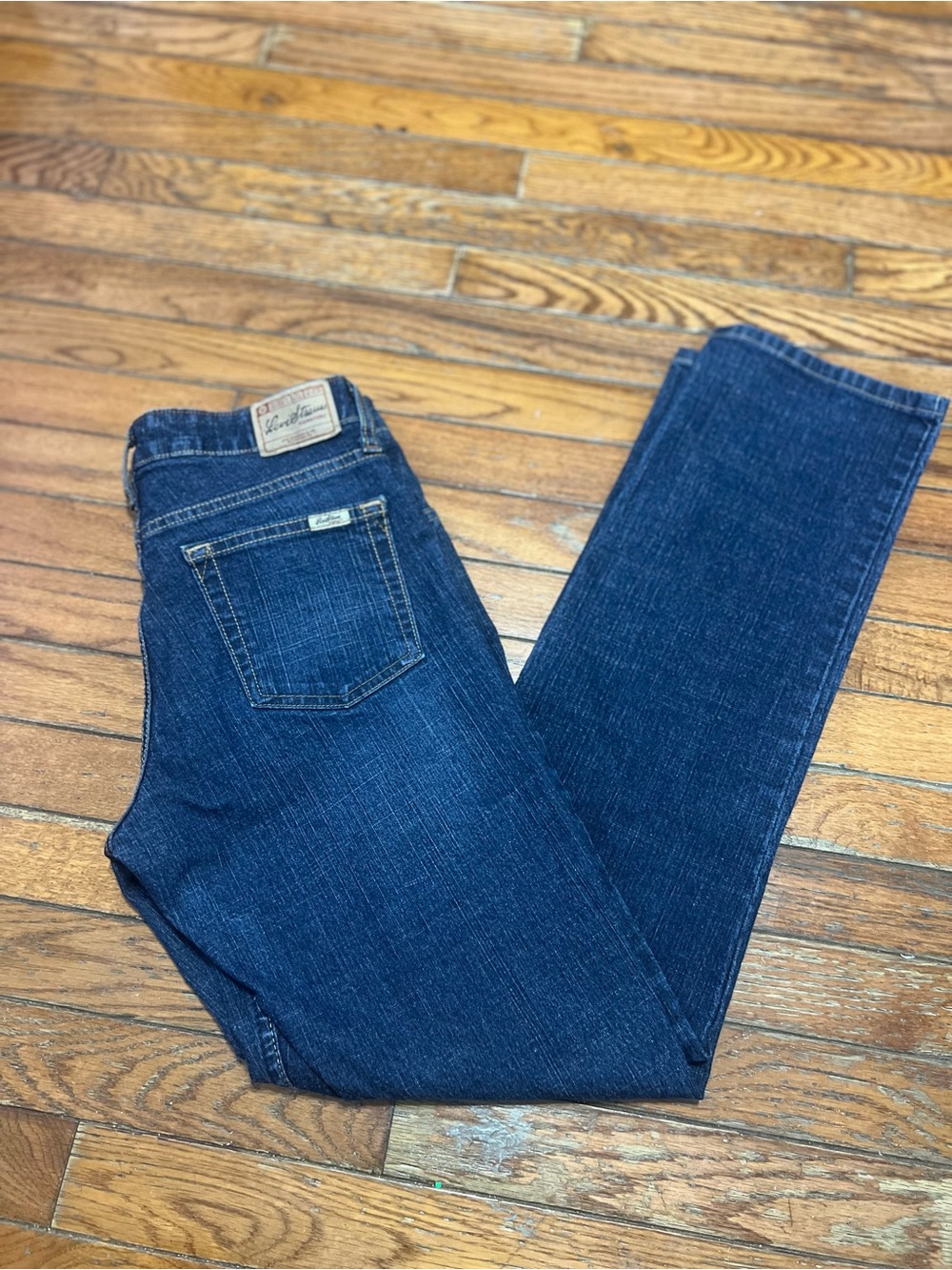 Levi's Women's Dark Blue Straight-Leg Jeans vintage size w8 L30